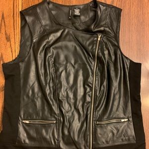 Leather vest. Pants available in other listing.